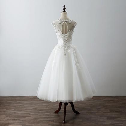 Lace Wedding Dresses Short Lace Wedding Gowns Tea..